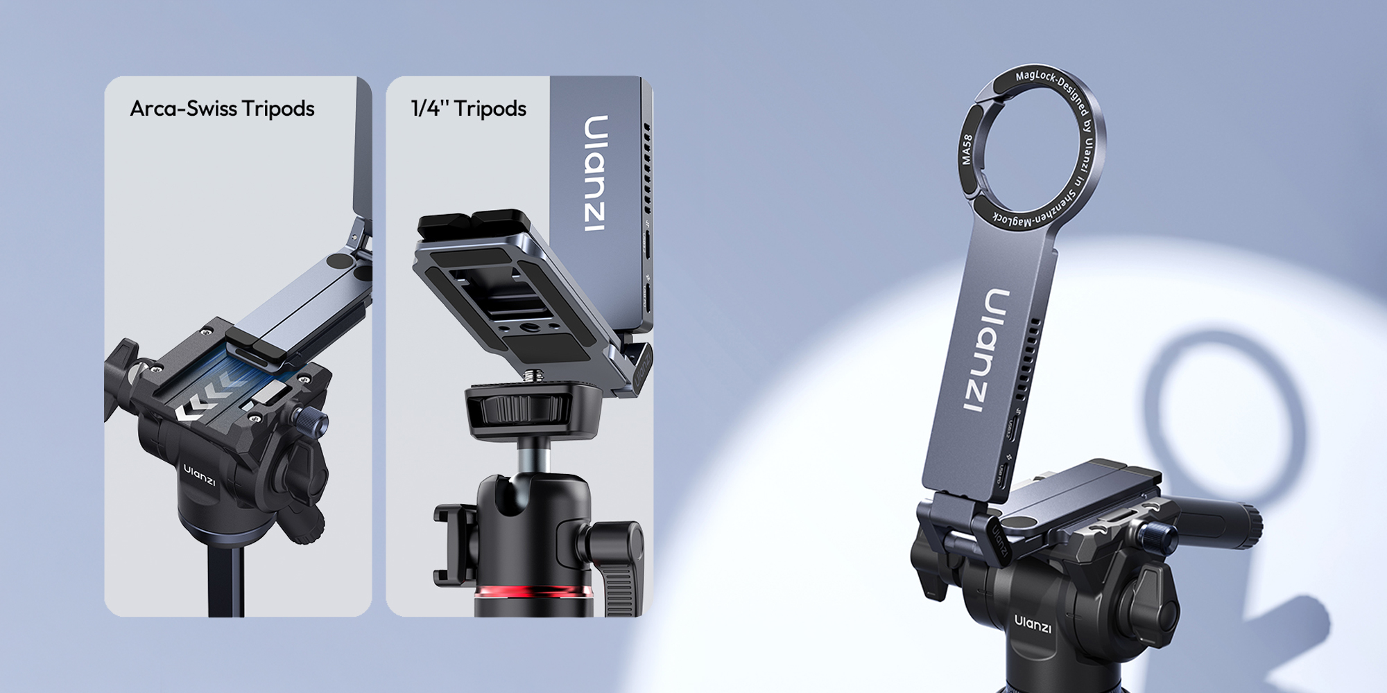Uchwyt do smartfona Ulanzi MA58 z kieszenią na dysk M.2